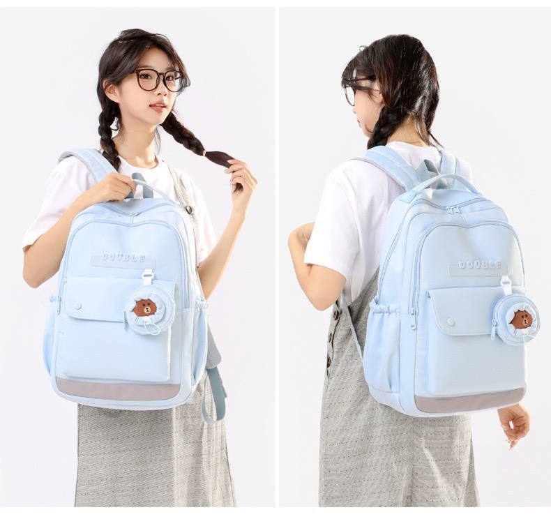 Cartable Bleu ciel Imperméable Premium - Confort & Tendance