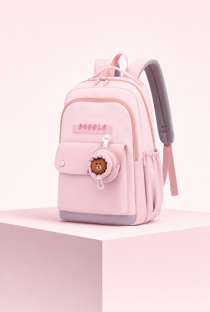 Cartable Rose Imperméable Premium - Confort & Tendance
