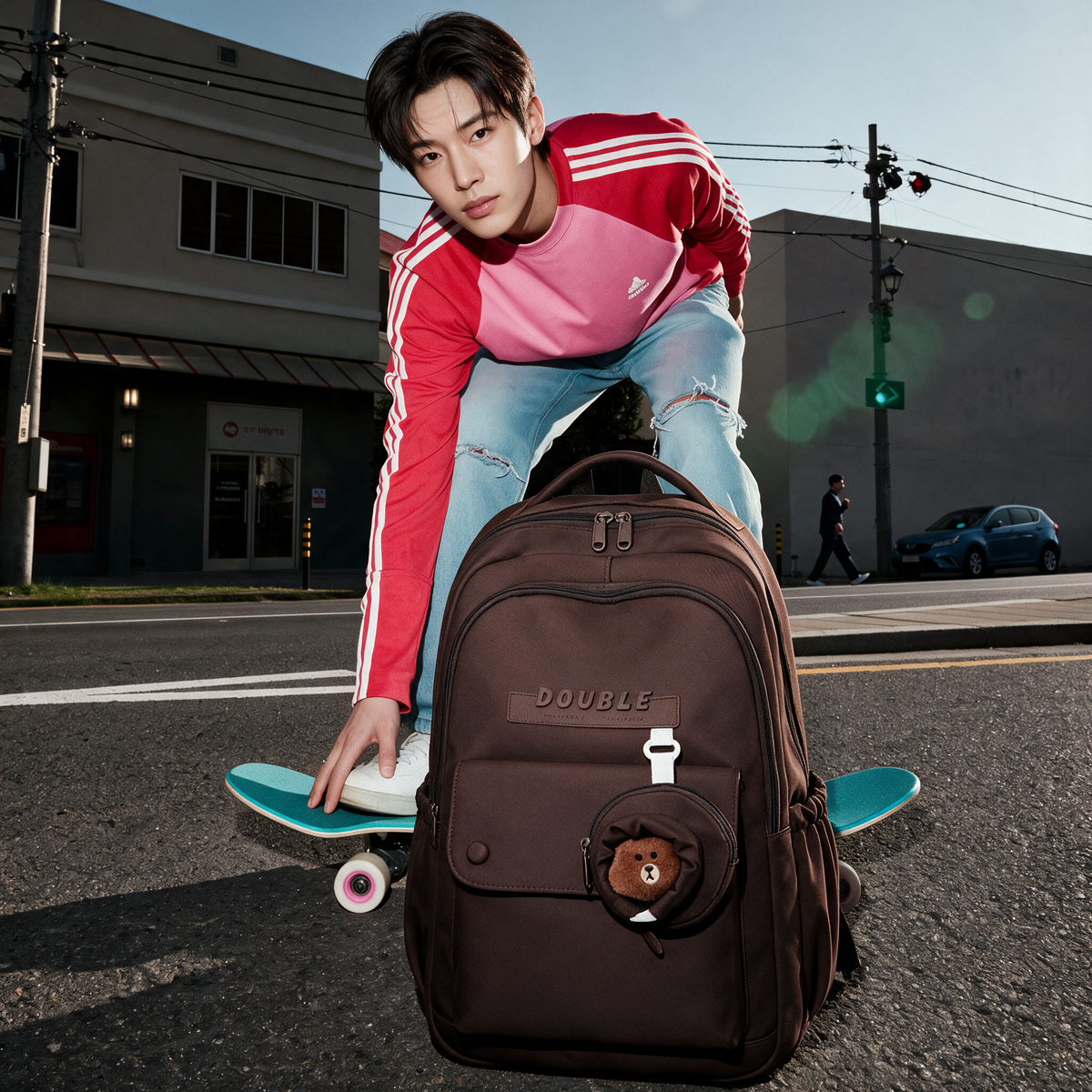 Cartable Marron Foncé Imperméable Premium - Confort & Tendance
