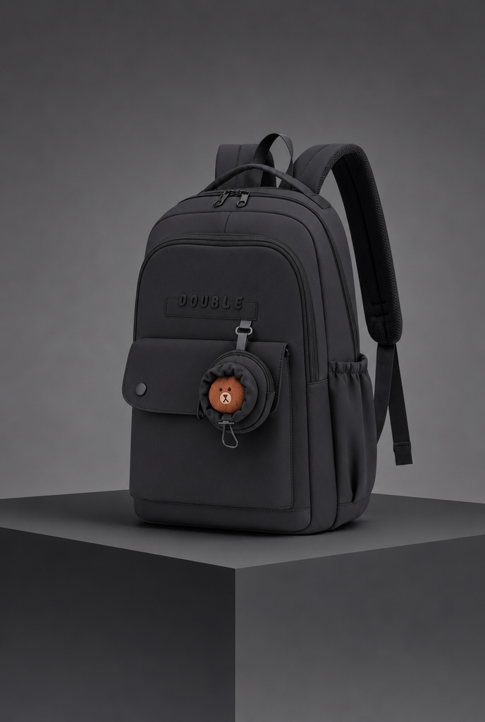 Cartable Noir Imperméable Premium - Confort & Tendance